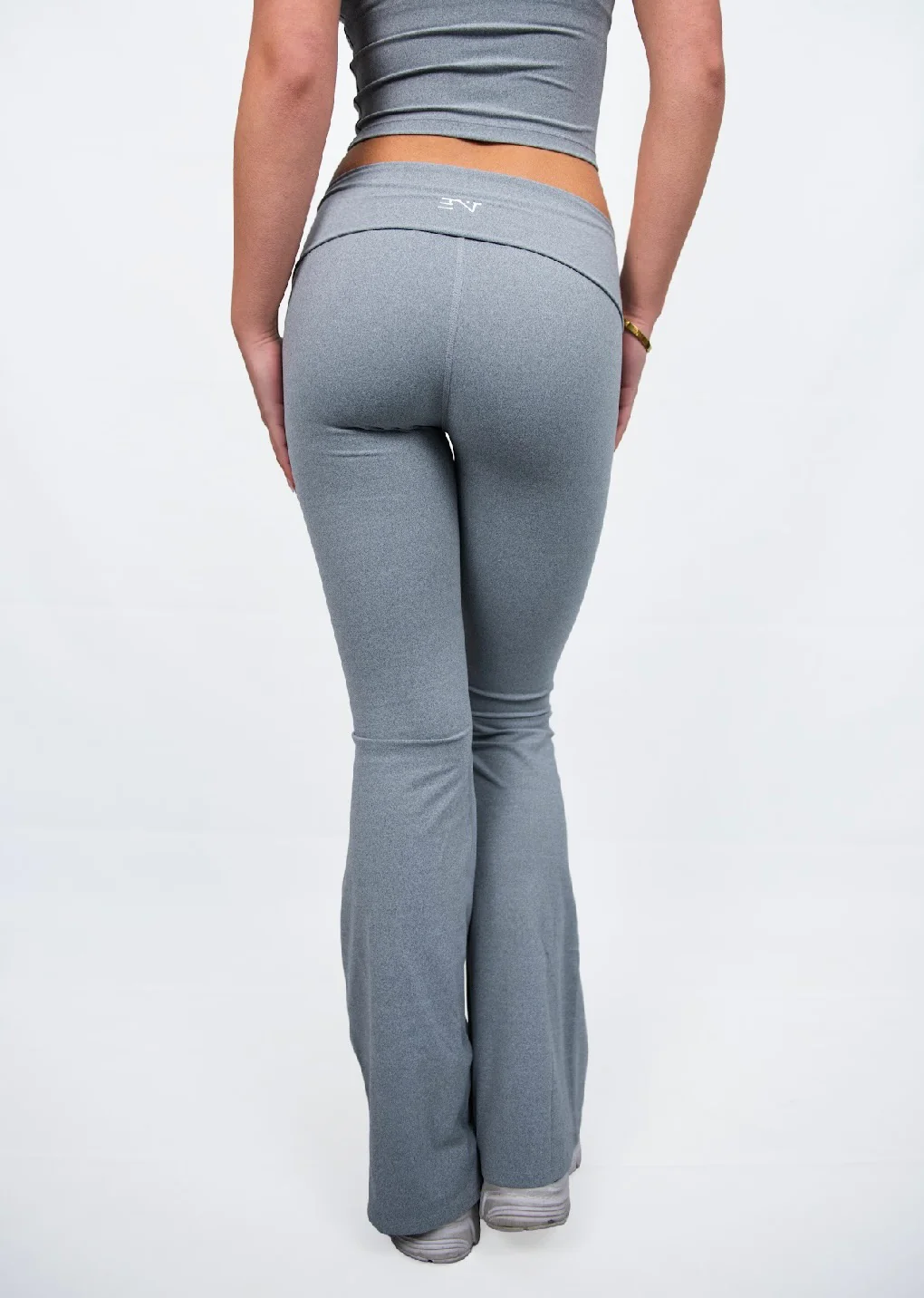 GREY MARLE FOLDOVER FLARES - Image 4