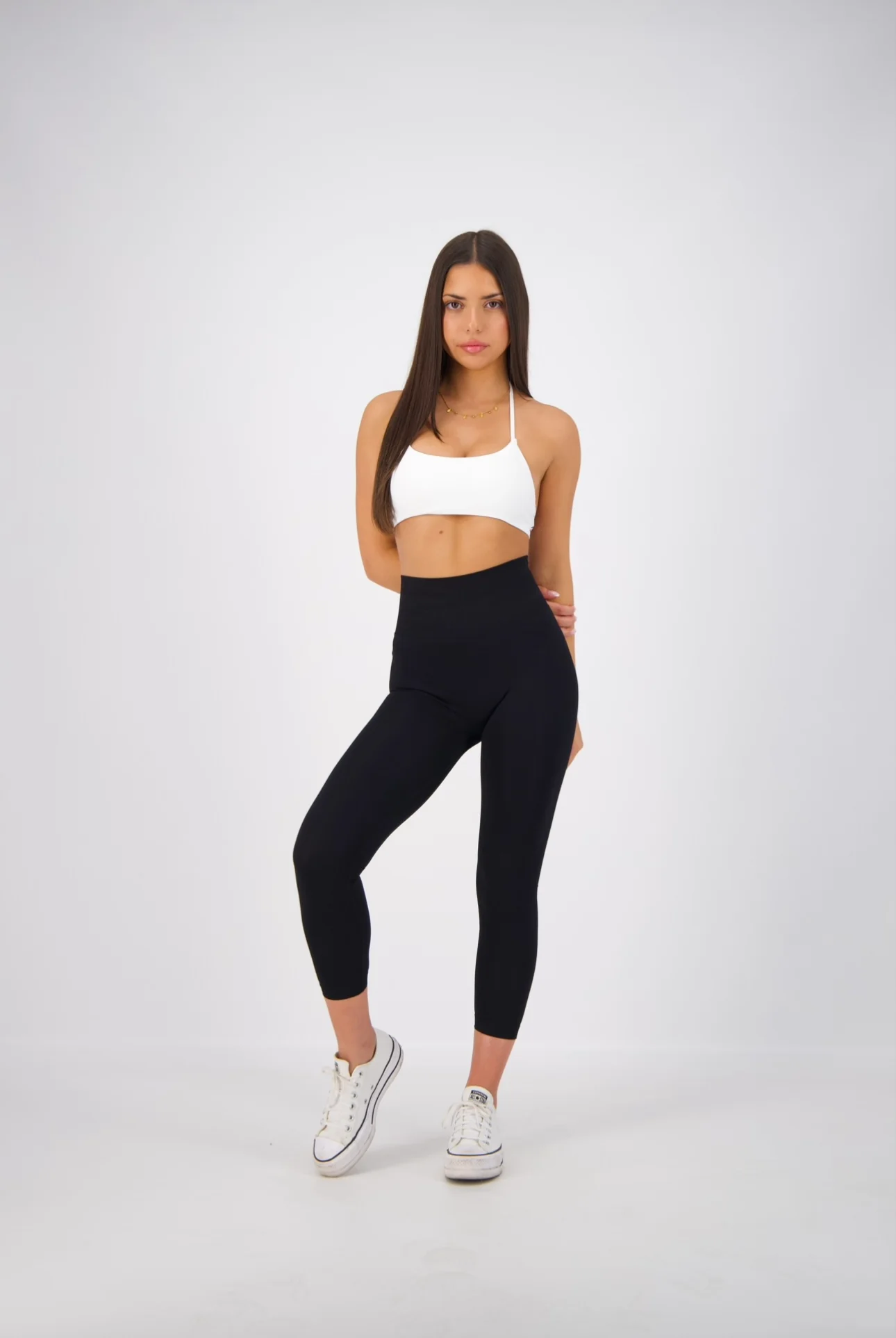 JET BLACK HOURGLASS LEGGINGS - Image 5